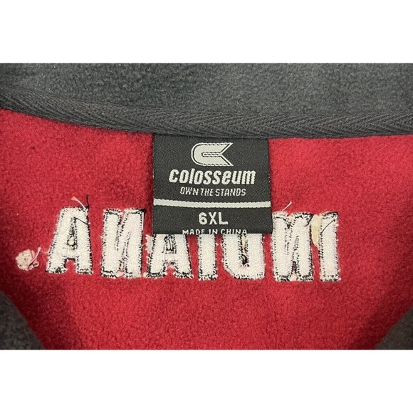 Colosseum Indiana Hoosiers Softshell Jacket Men's 6XL Full Zip Gray Red IU - Picture 3 of 4